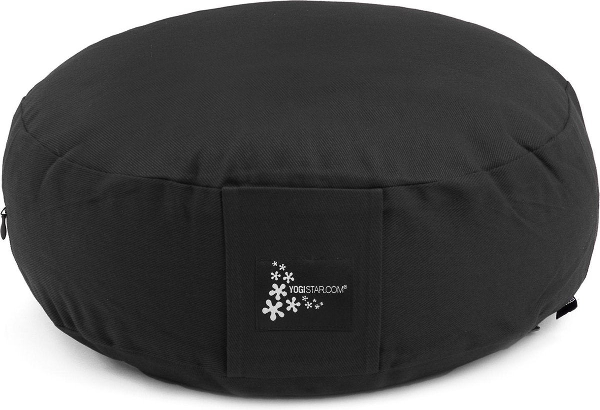 Meditatiekussen - rond black Meditatiekussen YOGISTAR
