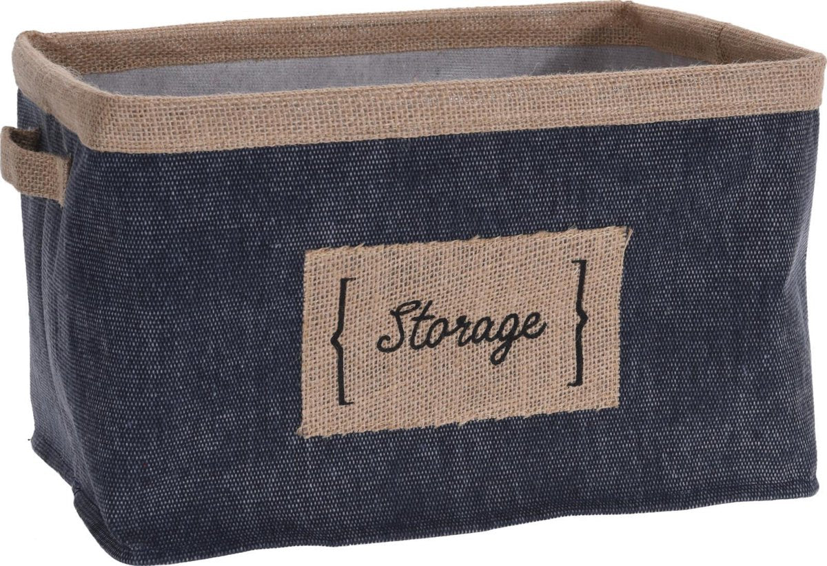 Mand canvas denim 32x25x20cm