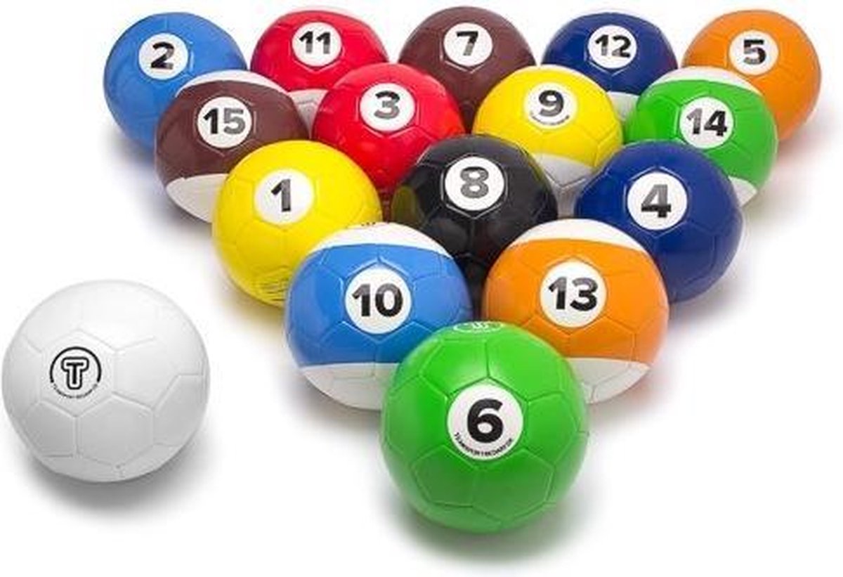 Voetbal snooker - Voetbaltrainer - Met 16 ballen