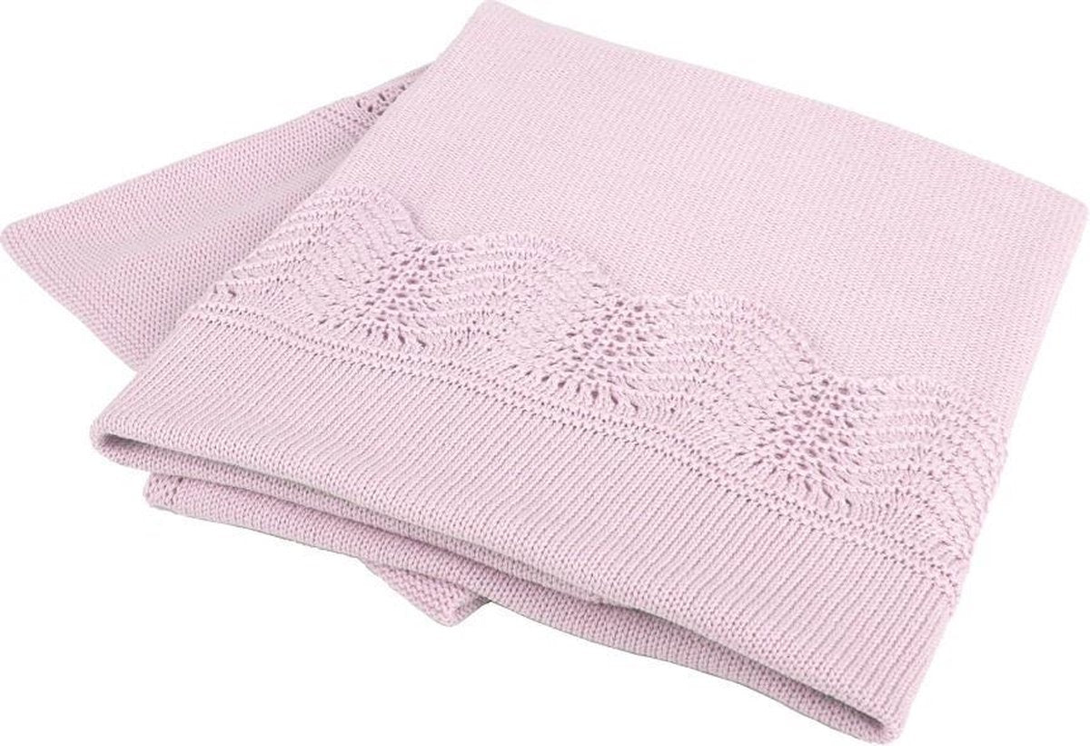 Interbaby Babydeken Calado 75 X 100 Cm Katoen Roze