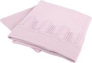 Interbaby Babydeken Calado 75 X 100 Cm Katoen Roze