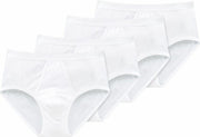 Schiesser sportslip met opening 4 pack Original Classics fijnrib