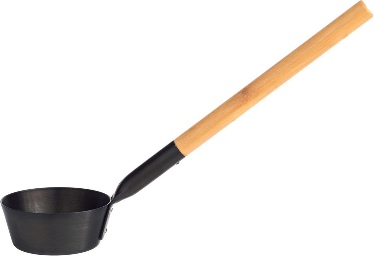 Rento Saunalepel Design - Zwart (lengte; 44cm)
