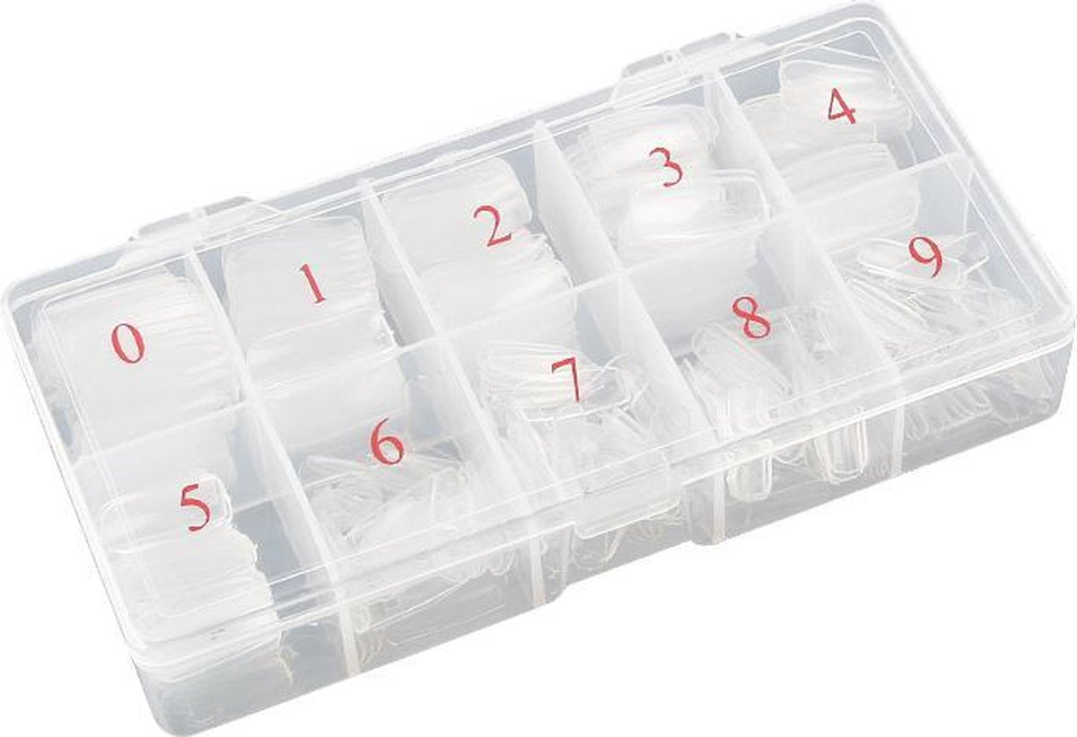 GUAPÀ Kunstnagels Transparant 500 Stuks (piece) Blister­verpakking