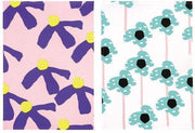 &Klevering - Theedoek - Flower - Roze - Set van 2