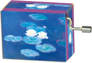 Muziekdoosje kunstenaars Claude Monet Waterlelies melodie vier jaargetijden Vivaldi