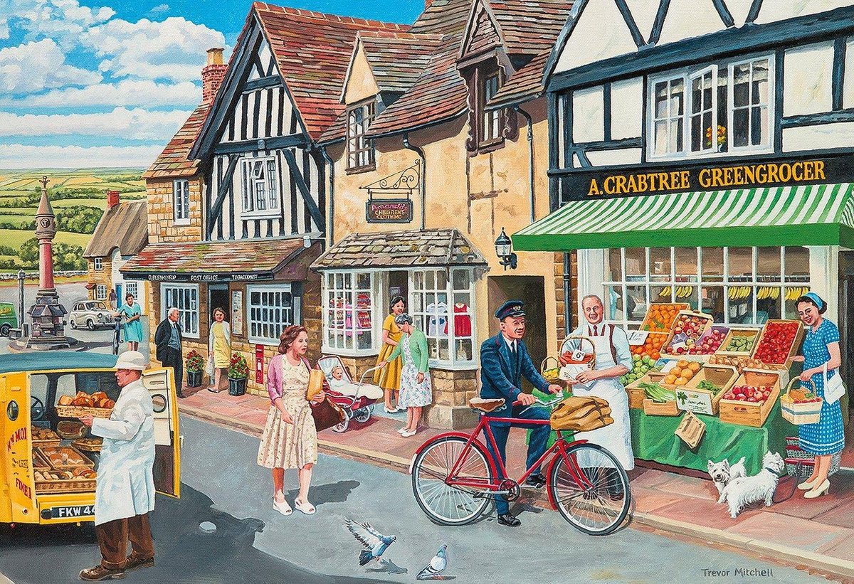 Gibsons puzzel The Postman's Round 2 - 2 x 500 stukjes