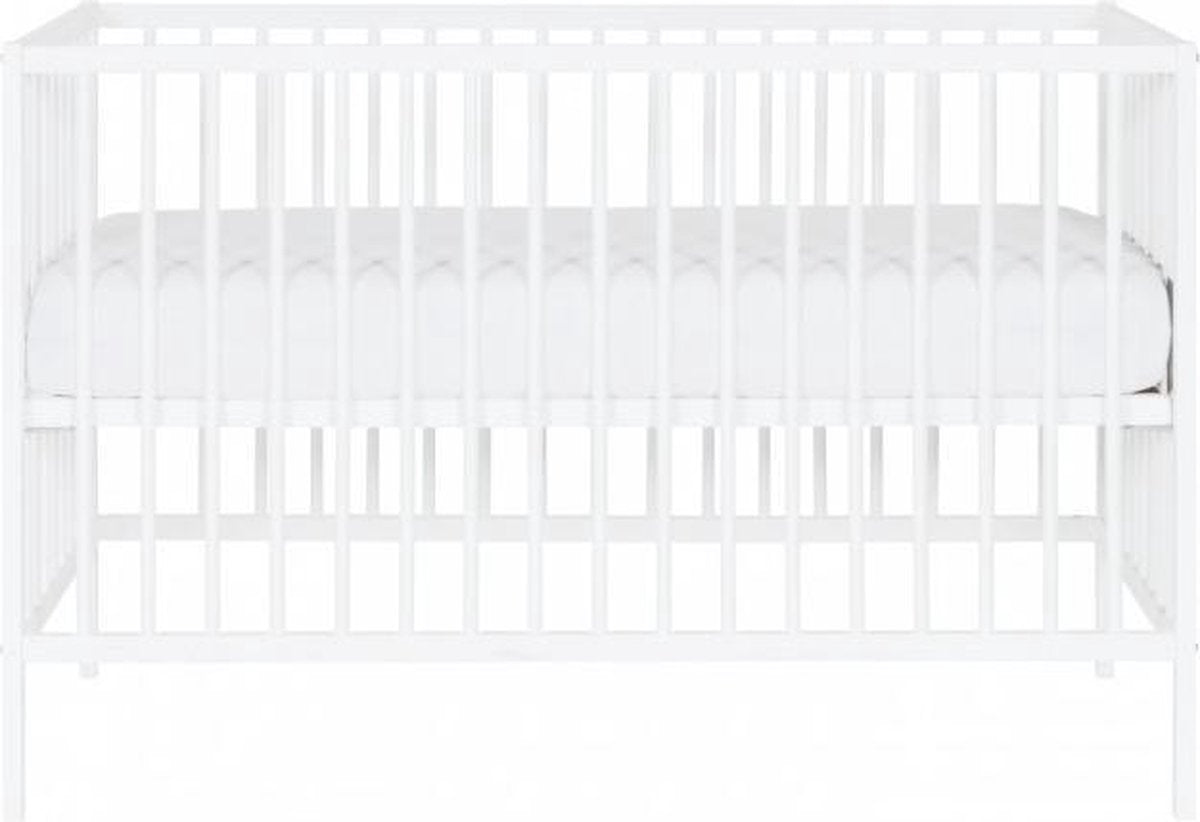 Puck Raw Babybed Beuken Wit 60 x 120 cm