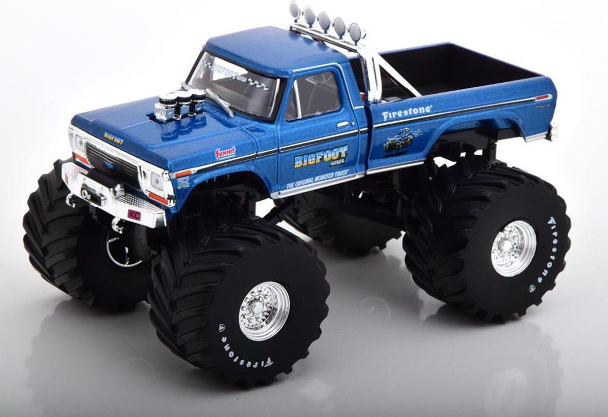 Ford F-250 "Bigfoot" Monstertruck 1974 Blauw Metallic 1-43 Greenlight Collectibles