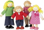 Houten Tidlo  poppenhuis poppetjes Familie