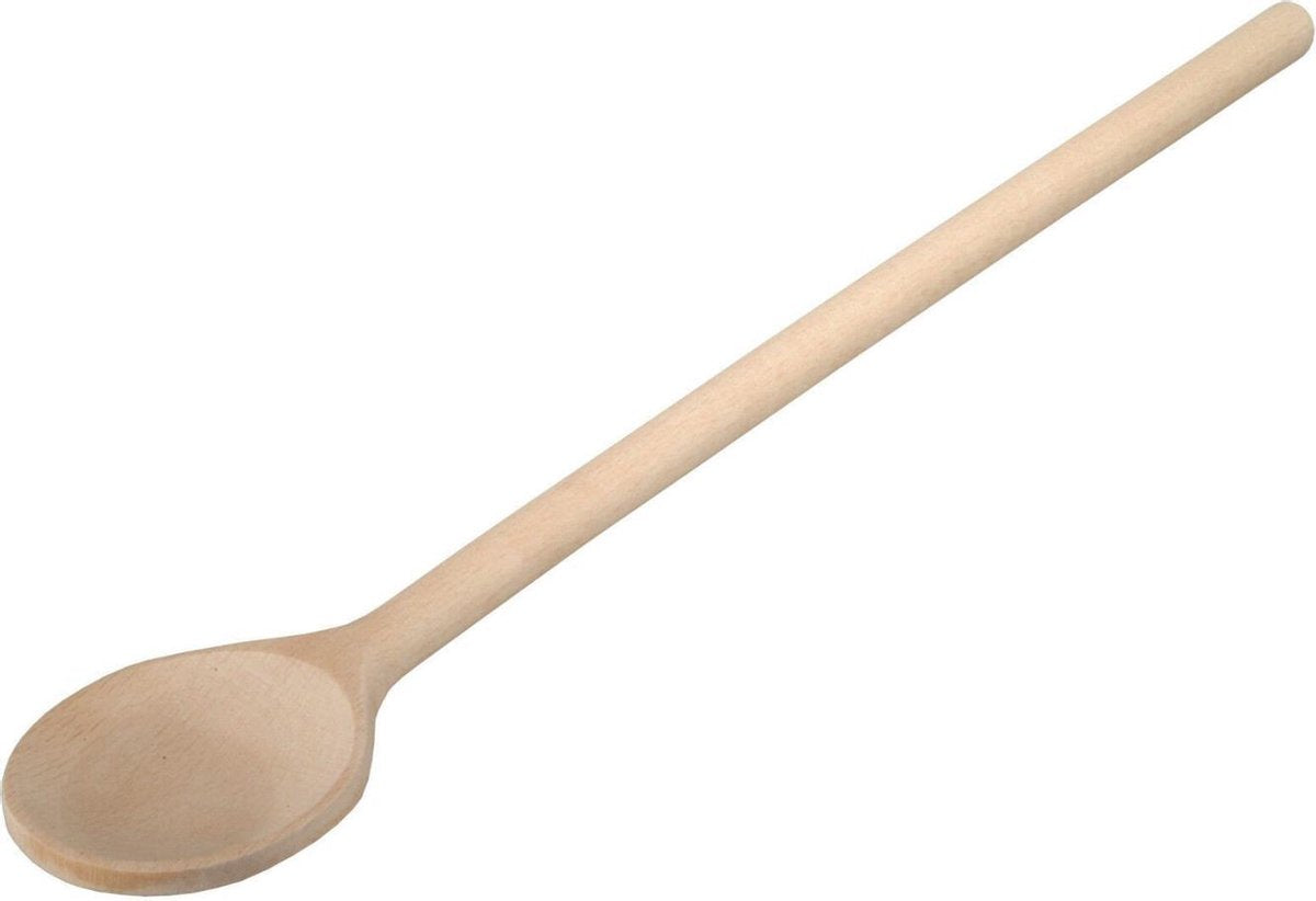 Kooklepel - houten lepel rond 20cm