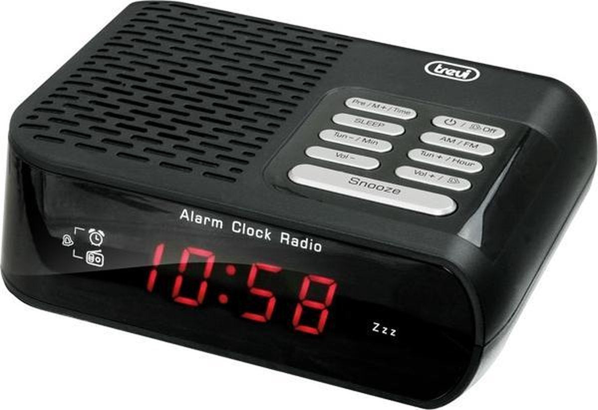 Trevi RC 827 D radio Klok Digitaal Zwart