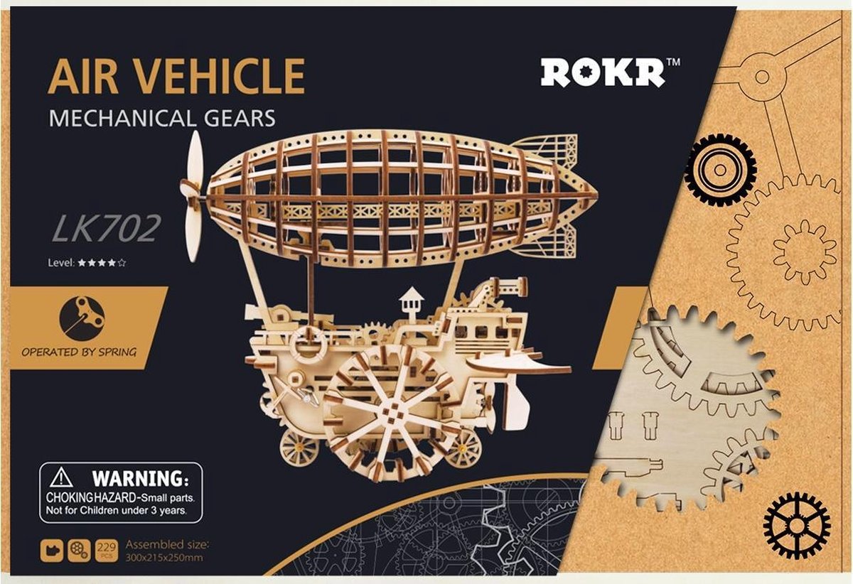 Robotime Luchtschip LK702- Houten Modelbouw