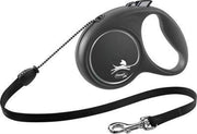 Flexi rollijn black design cord zwart - m 5 mtr tot 20 kg - 1 stuks