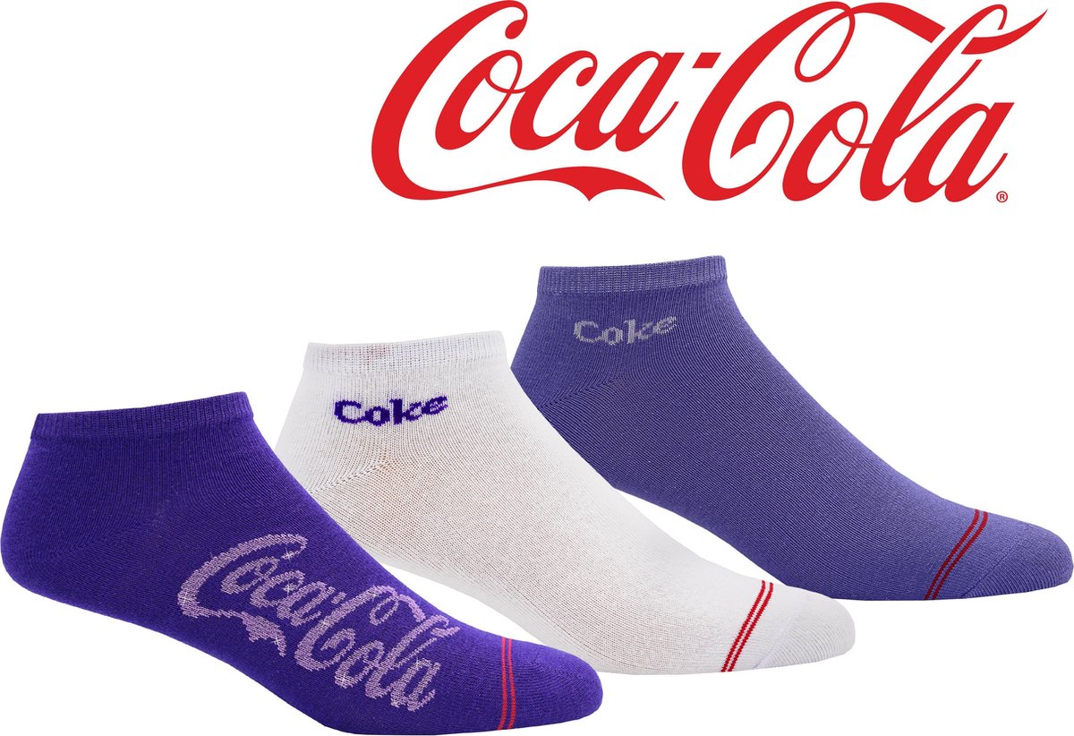 COCA COLA SOKKEN - Coke sneakers - 43/46  - mauve - 6 paar