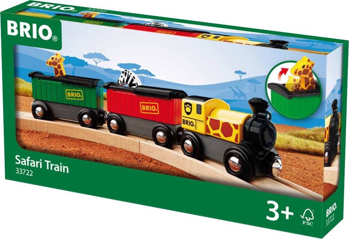 BRIO Trein met safari dieren - 33722
