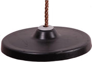 Schotelschommel Rubber Zwart met PP touw