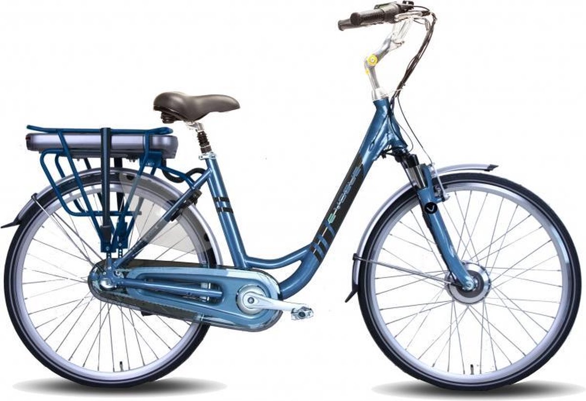 Vogue Basic - Fiets (elektrisch) - Vrouwen - Blauw - 49 cm