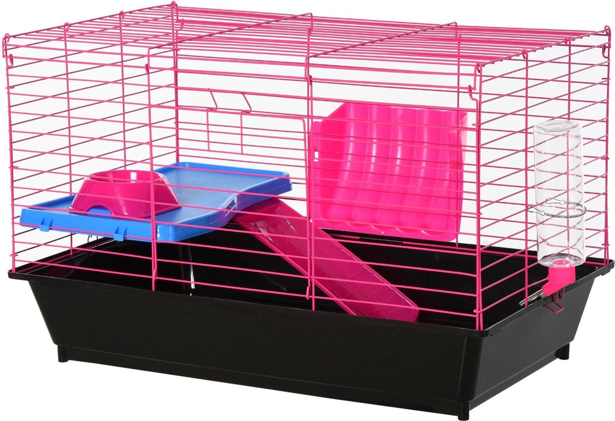 Nancy's East Hartford Dierenkooi - Kleine Dieren - Knaagdierenkooi - Zwart - 72 x 44 x 47 cm