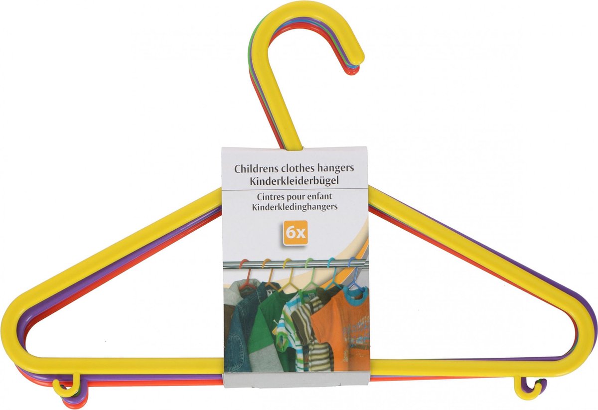 Kinder kledinghangers 6 stuks