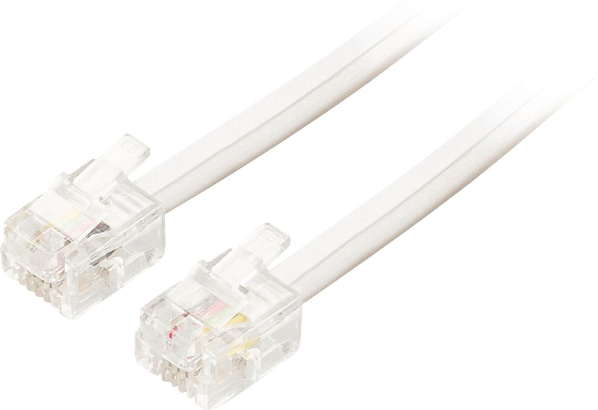 Bandridge telefoonkabel RJ11 - RJ11 - 10 meter