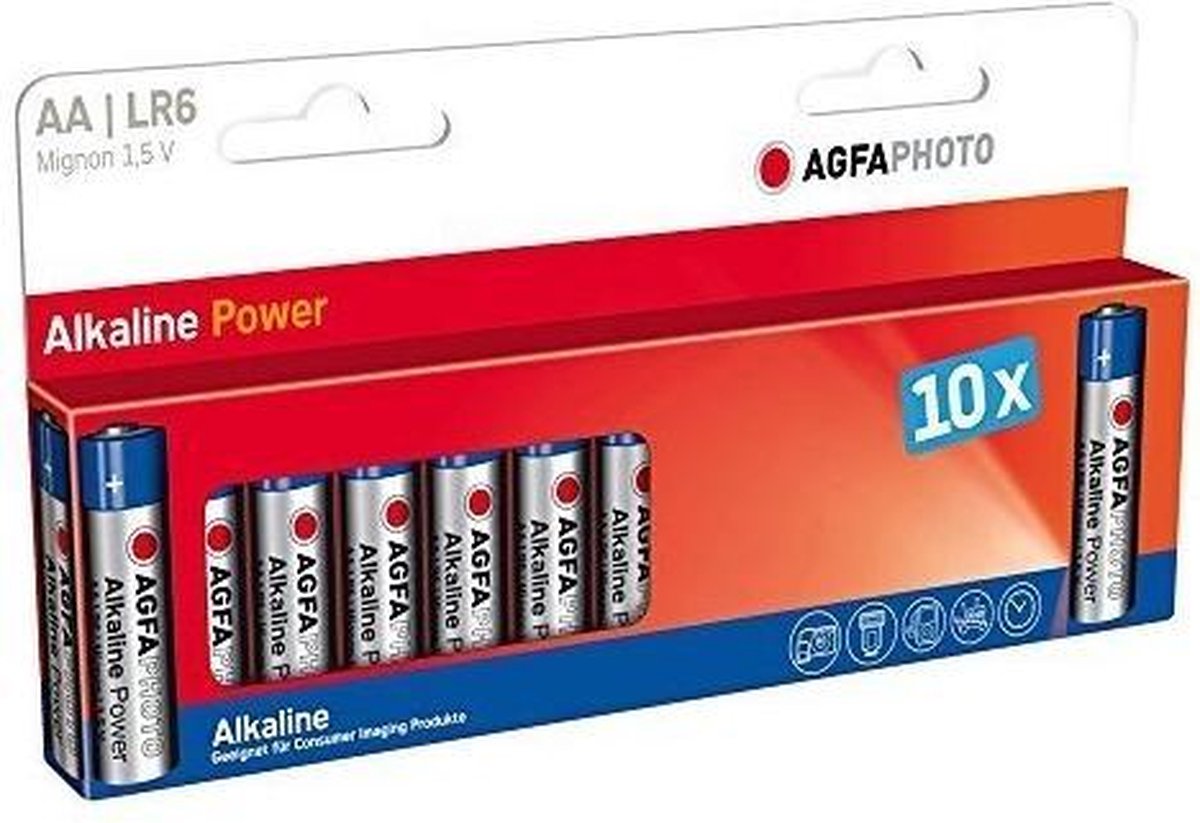 AgfaPhoto 110-803951 huishoudelijke batterij Wegwerpbatterij AA Alkaline