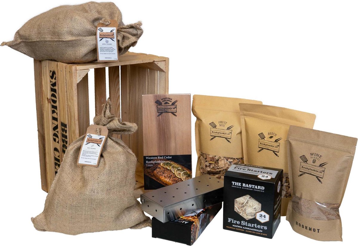 BBQ Smoking Crate XL | Kadopakket | Rookhout