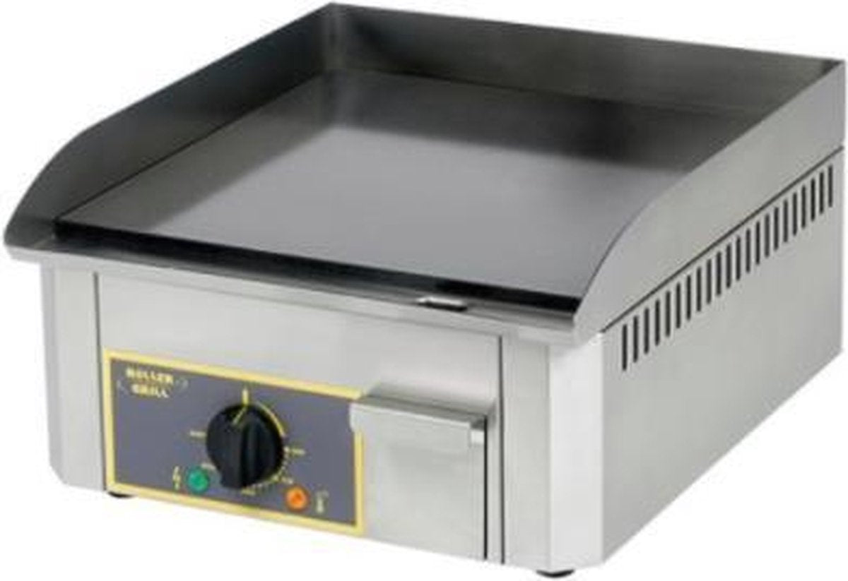Rollergrill PS 400 elektrische bakplaat met een vlakke plaat