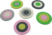 glas onderzetters Mix-It | set van 6 stuks | wit