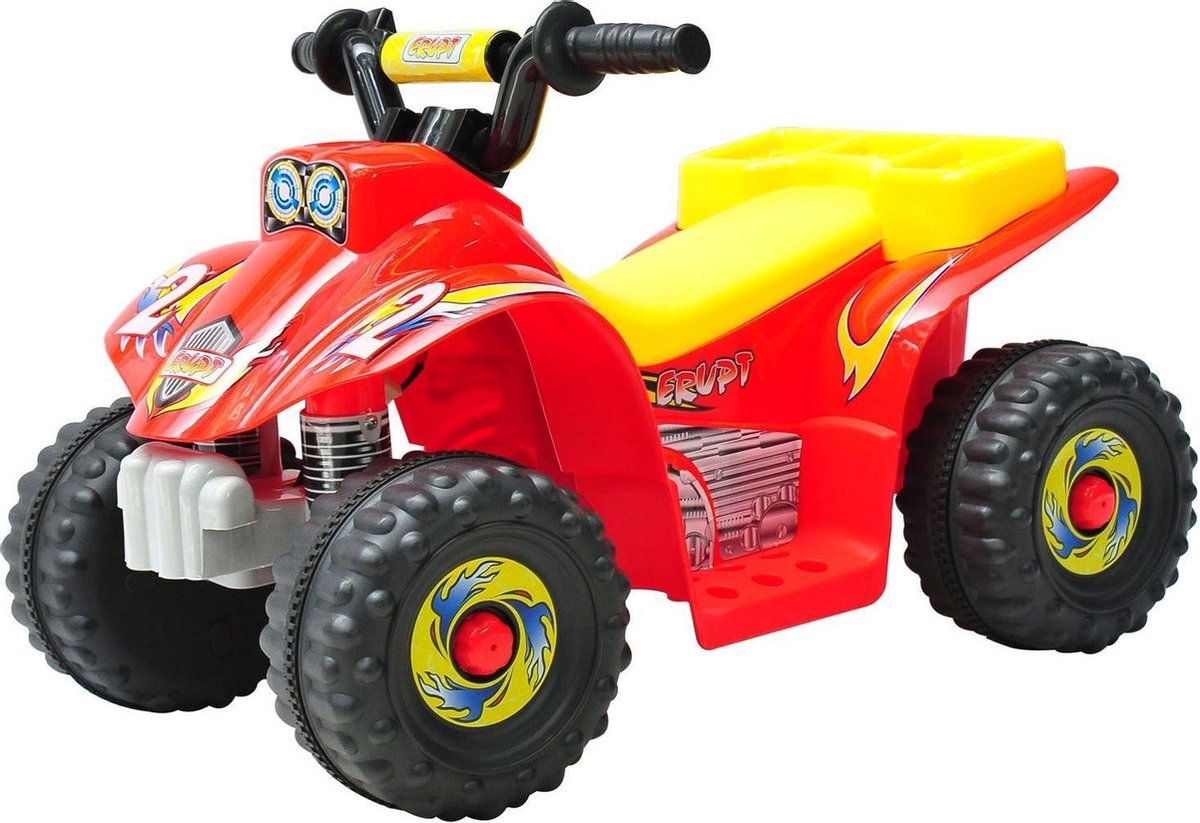 HOMCOM Elektrische kinderauto quad kids motorfiets rood