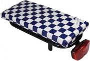 Hooodie Cushie Navy Checker zeer comfortabel kussen voor op de bagagedrager 2021 model