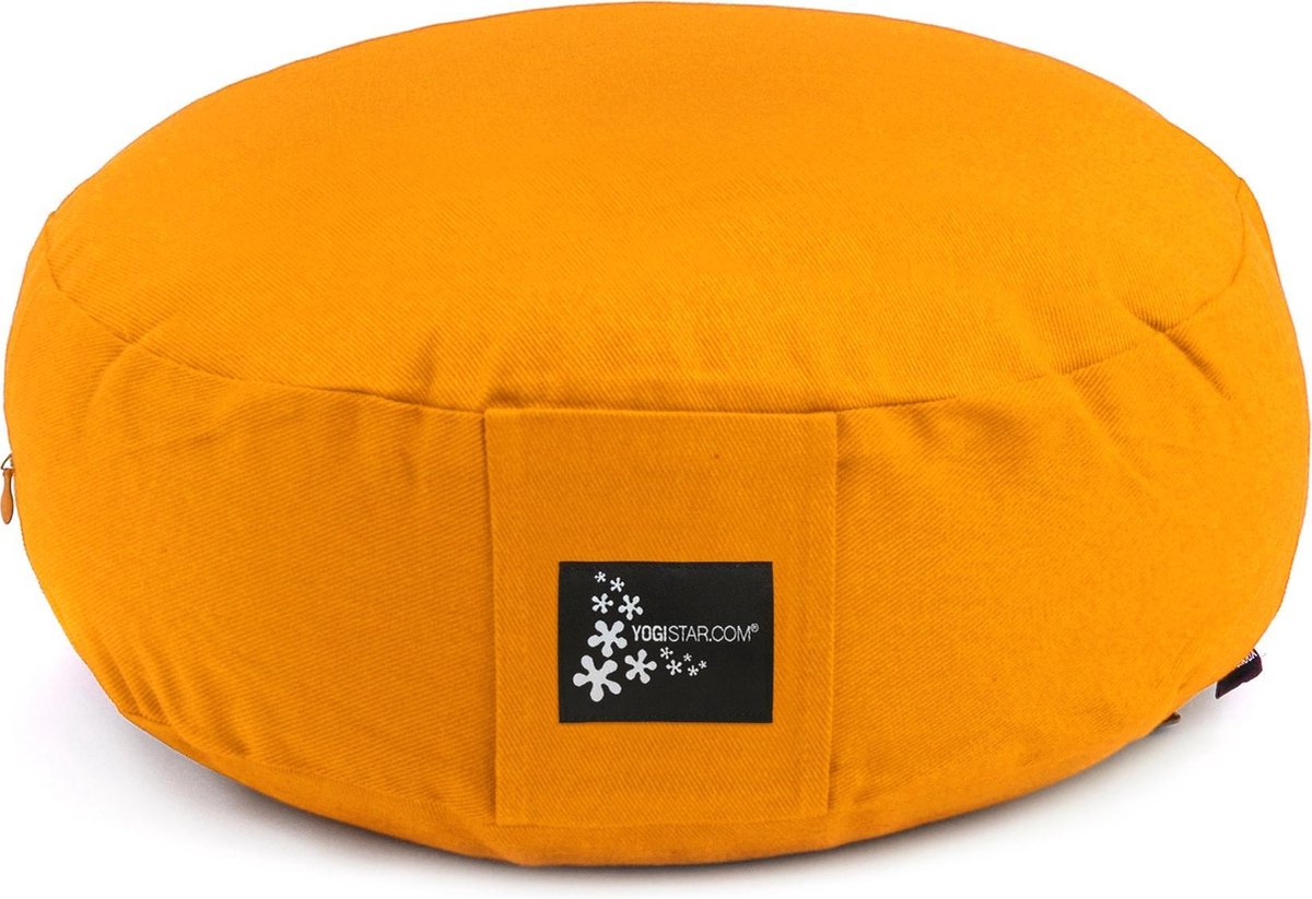 Meditatiekussen - rond saffron Meditatiekussen YOGISTAR