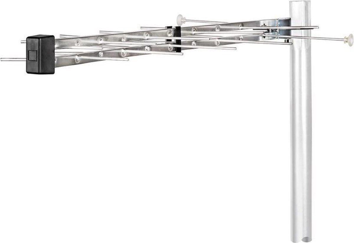 Buitenantenne | UHF | Ontvangstbereik: ≥50 Km | LTE700 | Versterking: 12 dB | 75 Ohm | Antenne lengte: 870 mm | ABS / Aluminium