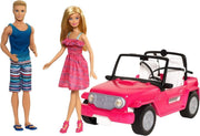 Barbie Beach Cruiser Auto met Ken & Barbie