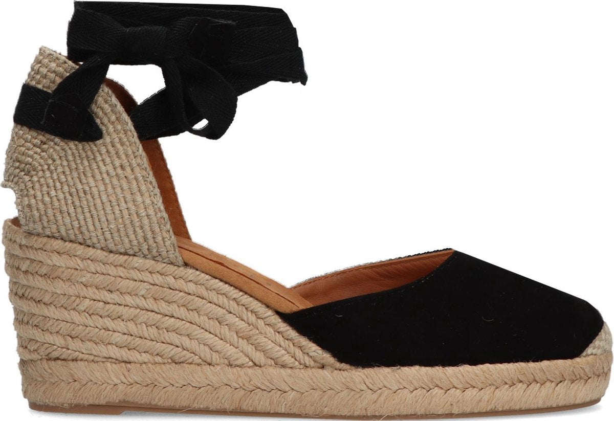Unisa Candida Espadrilles - Met Sleehak - Dames - Zwart - Maat 40