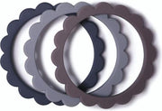 Bijtringen Bloem Steel Dark Grey Stone