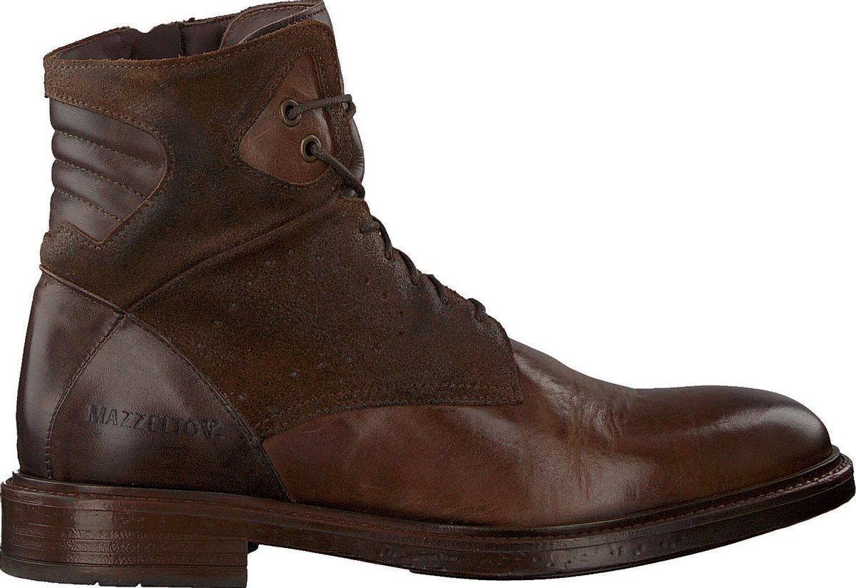 Mazzeltov 3708im Veterboots - Laarzen Met Veters - Heren - Bruin - Maat 43