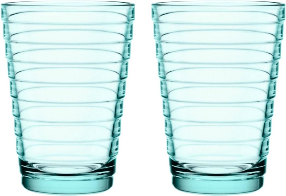 Iittala Aino Aalto Glas - 33 cl - Watergroen - 2 stuks