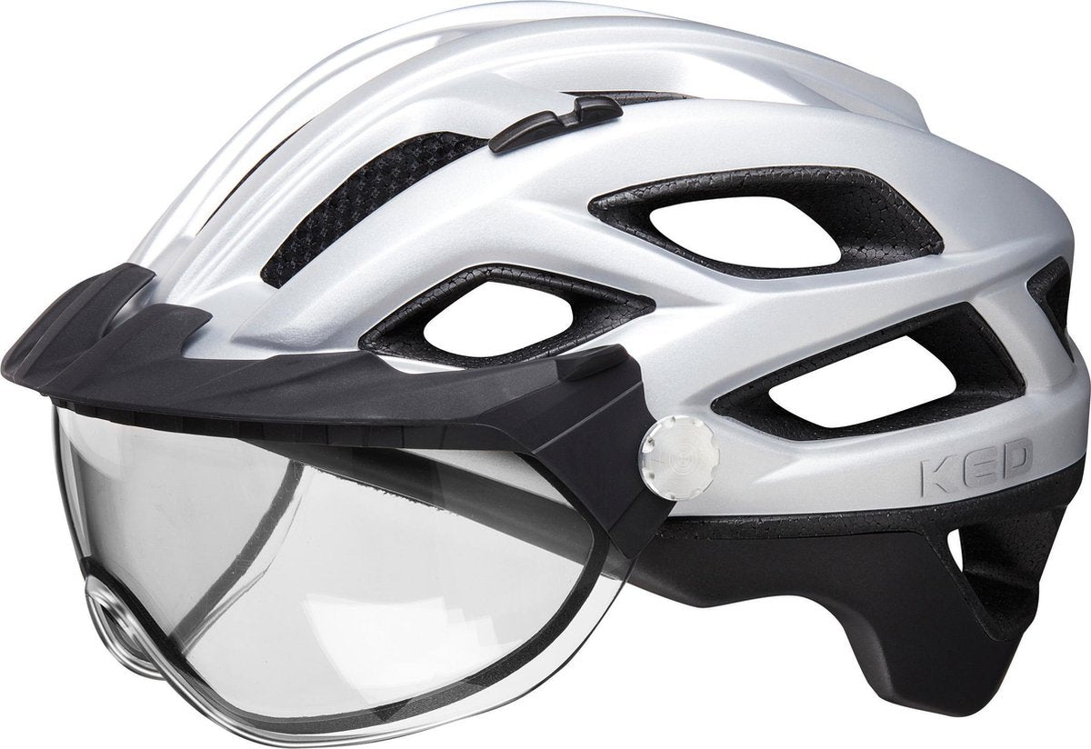 Fietshelm KED Covis Lite L (55-61cm) - silver black matt