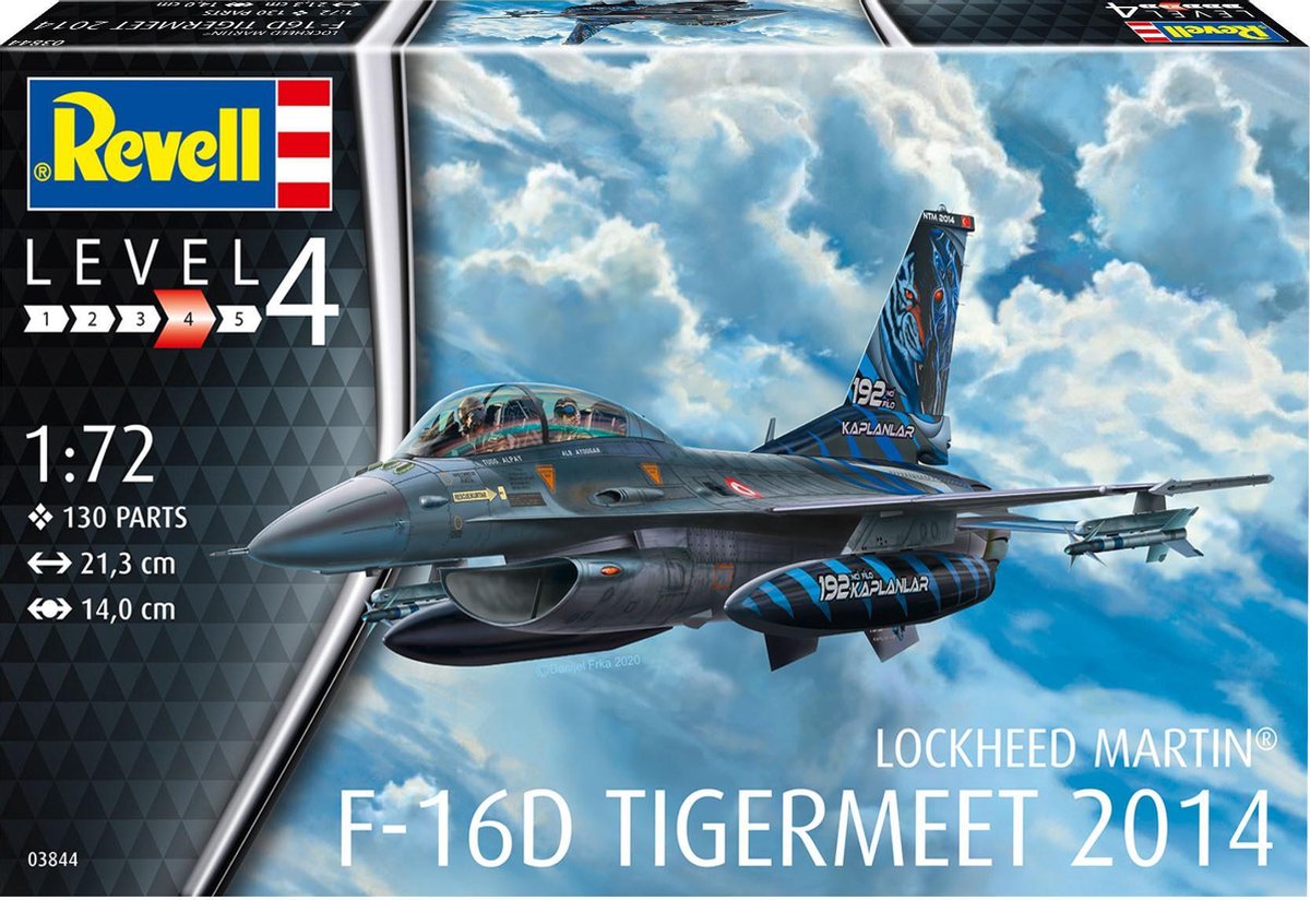 1:72 Revell 63844 Lockheed Martin F-16D Tigermeet 2014 - Model Set Plastic kit