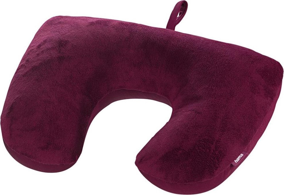 Hama 2in1 Reiskussen Micro Parels Met Hoes Bordeaux