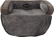 Scruffs Chester Sof Bed Anti-Slip Hondenbed voor op de Bank - Grijs - Large 90 x 70 cm