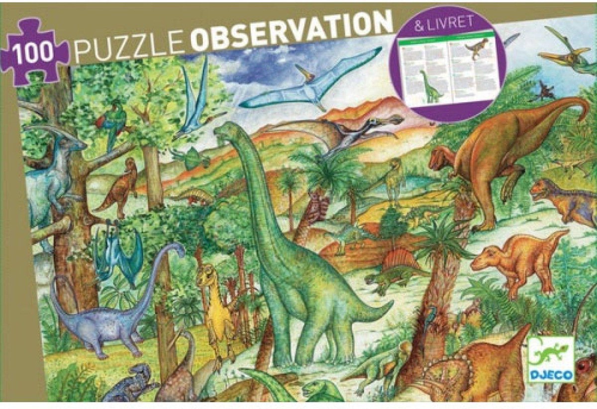 Djeco Dinosaurussen - 100 stukjes