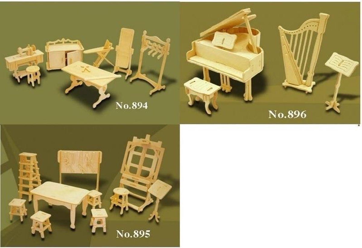 Poppenhuis meubels hobby
