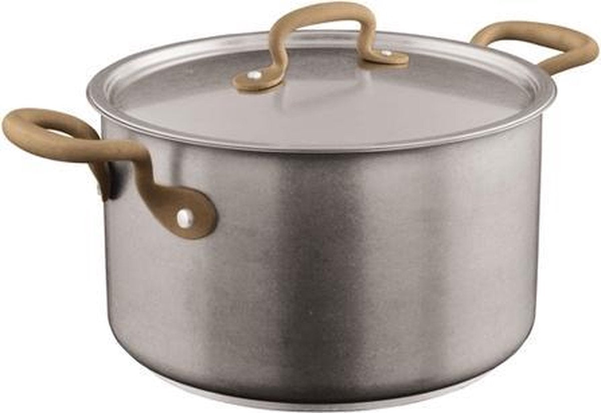 Kookpan Vintage hoog 24 cm incl deksel - Sambonet