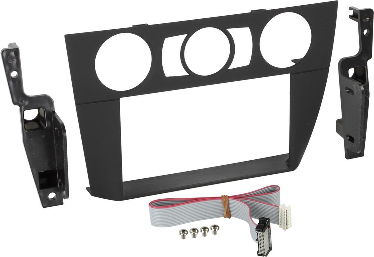 2-DIN Paneel BMW 3-Serie (E90/E91/E92/E93) 2006-2012 Kleur: Zwart