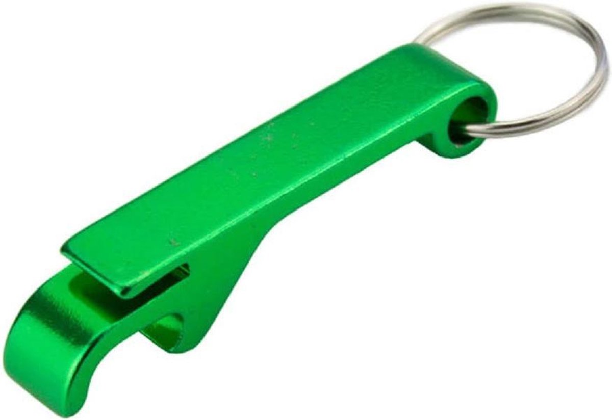 Bieropener Sleutelhanger - Flesopener - Verschillende kleuren | Kleur: Groen