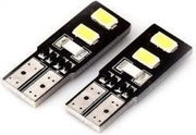 T10 - 4 LED - 5630 - canbus - 12 volt - 2 stuks