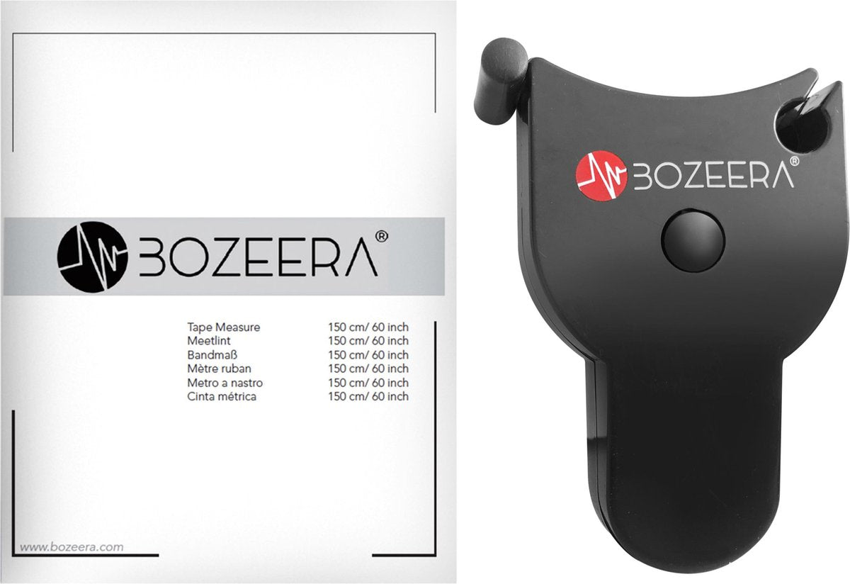Body Mass Tape / Meetlint lichaam / Omtrekmeter / Inclusief Nederlandse Handleiding - BOZEERA©
