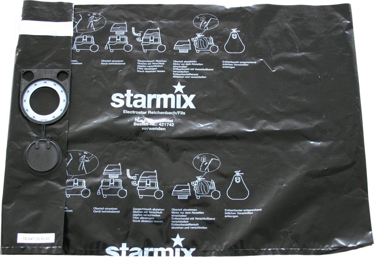 Starmix PE-Zak voor het leegmaken en weggooien. ISP/ISC series met 25 & 35 liter container